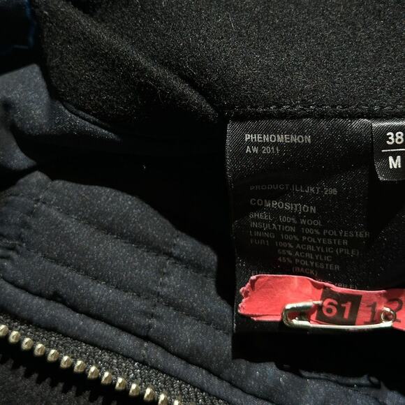 AW11 Wool fur hooded cropped parka - Picture 4 of 5